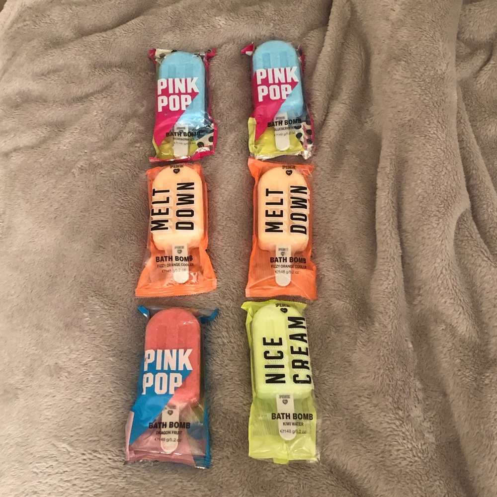 PINK bath bombs